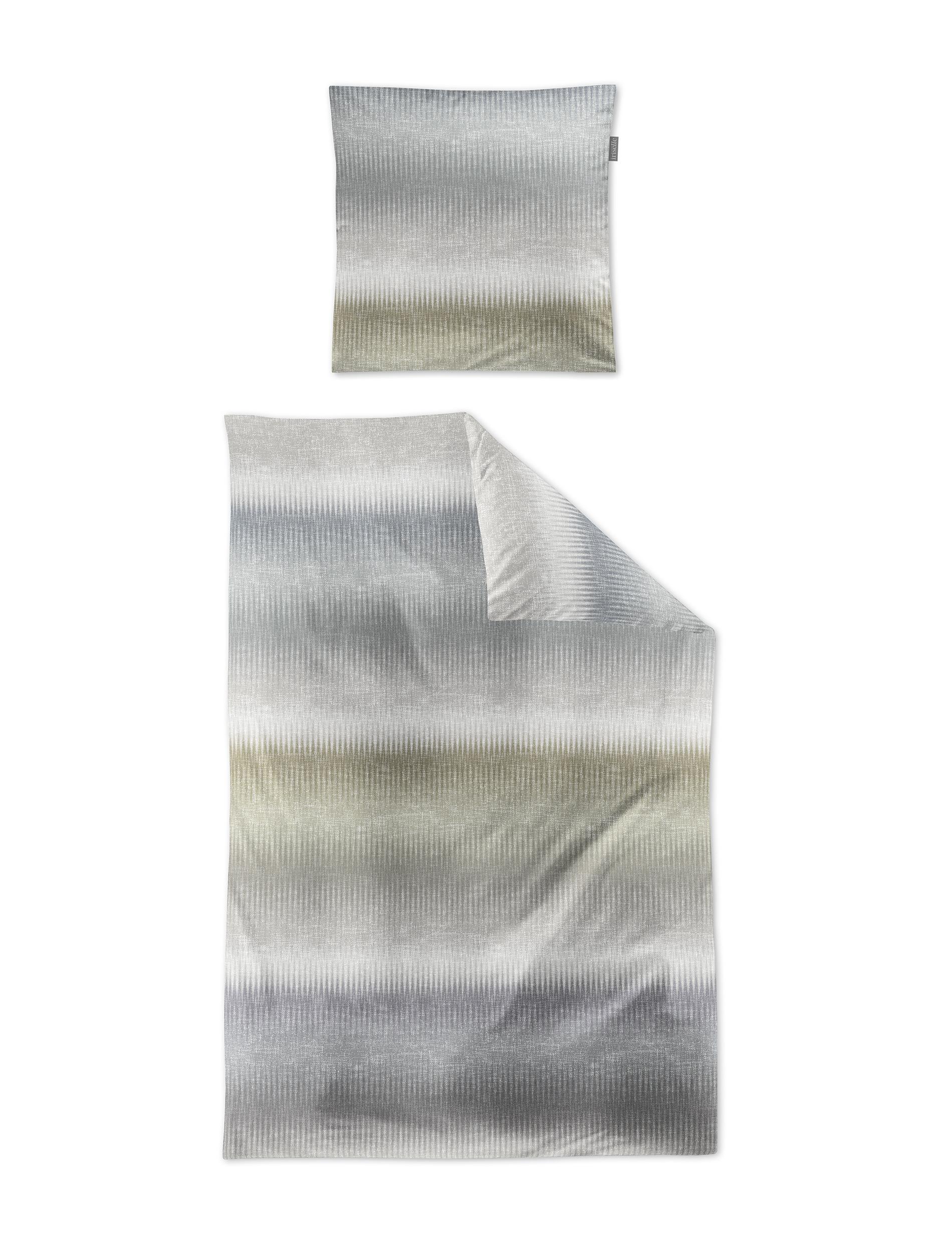Irisette Mako-Satin Bettwäsche WAVE ca. 135x200cm in Farbe petrol