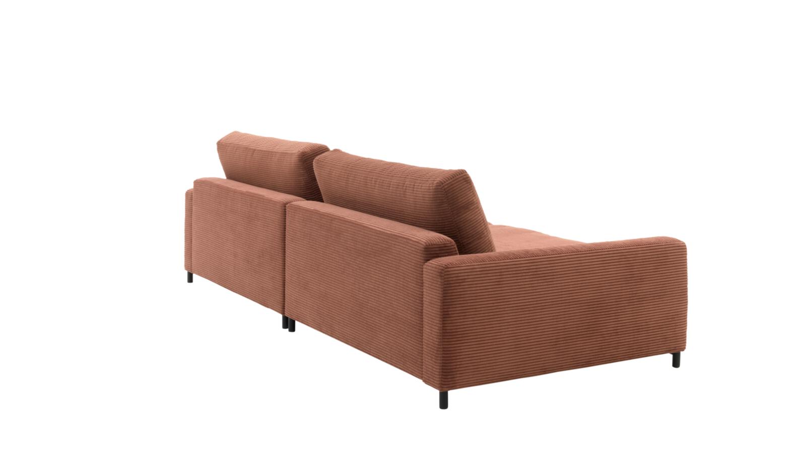 Roomio Sofa NO. 4103 in Stoff Cord rusty