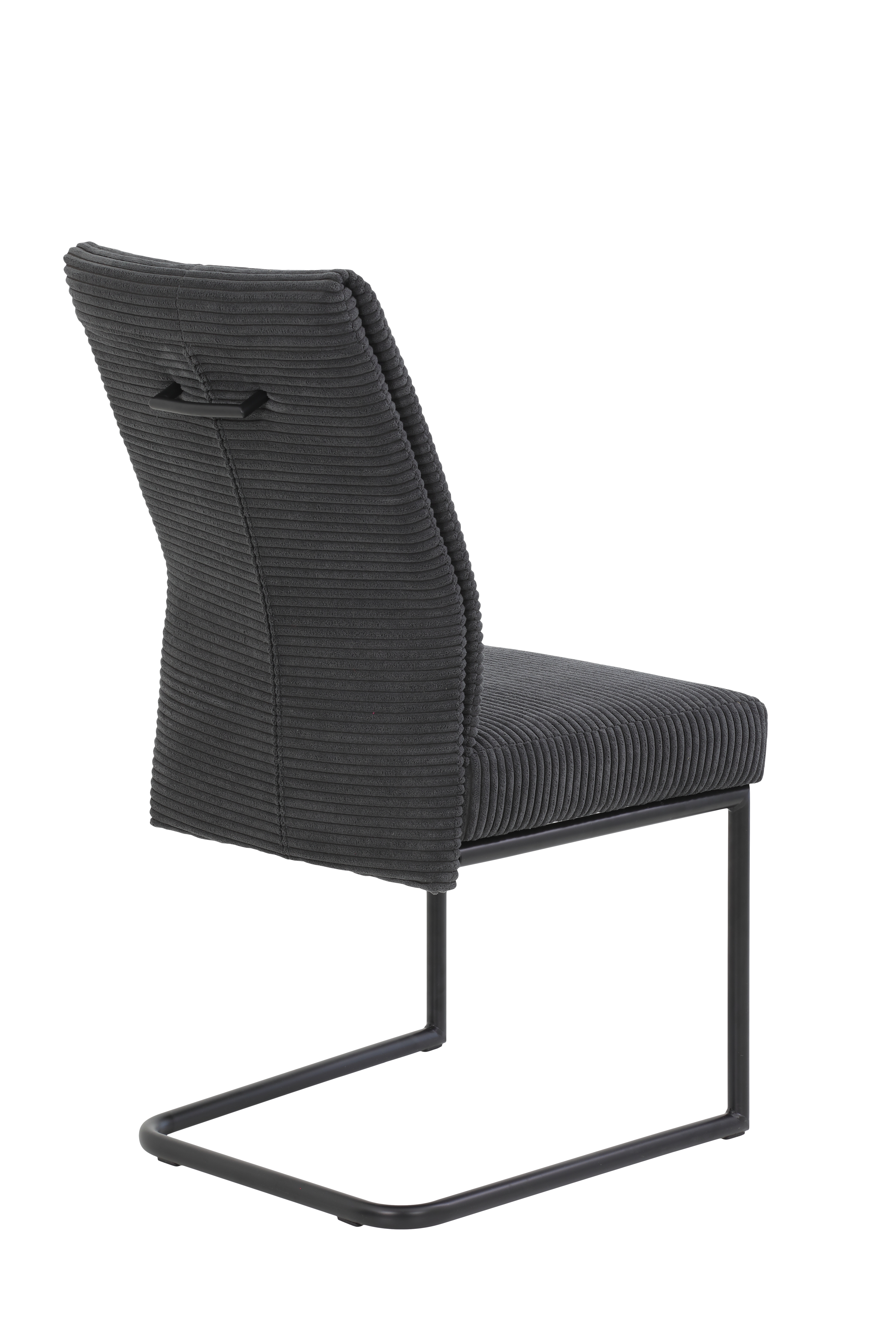 Schwingstuhl  ca. B50 H99 T65 cm in 28 Breitcord quer anthrazit