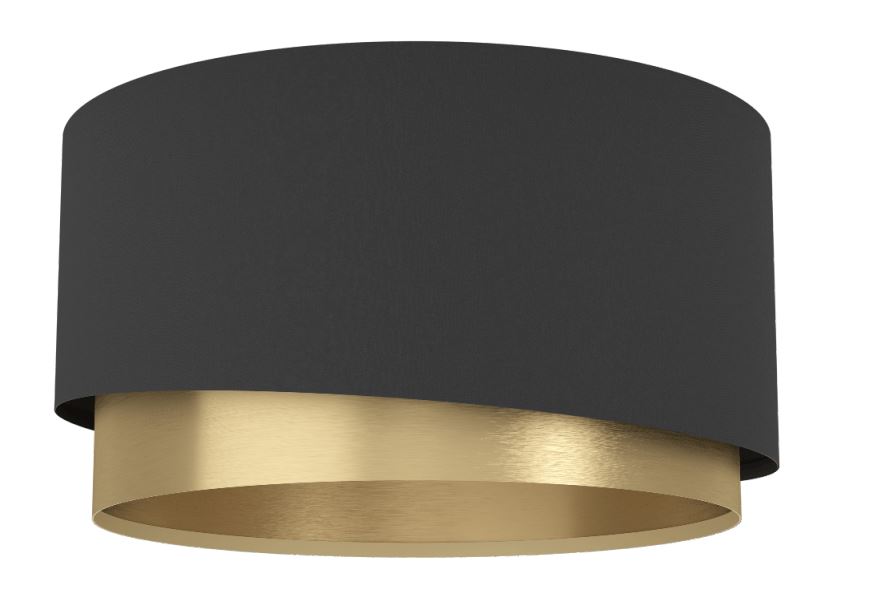Eglo Leuchten Deckenleuchte  in E27 schwarz/messing, Deckenleuchte, Lampe