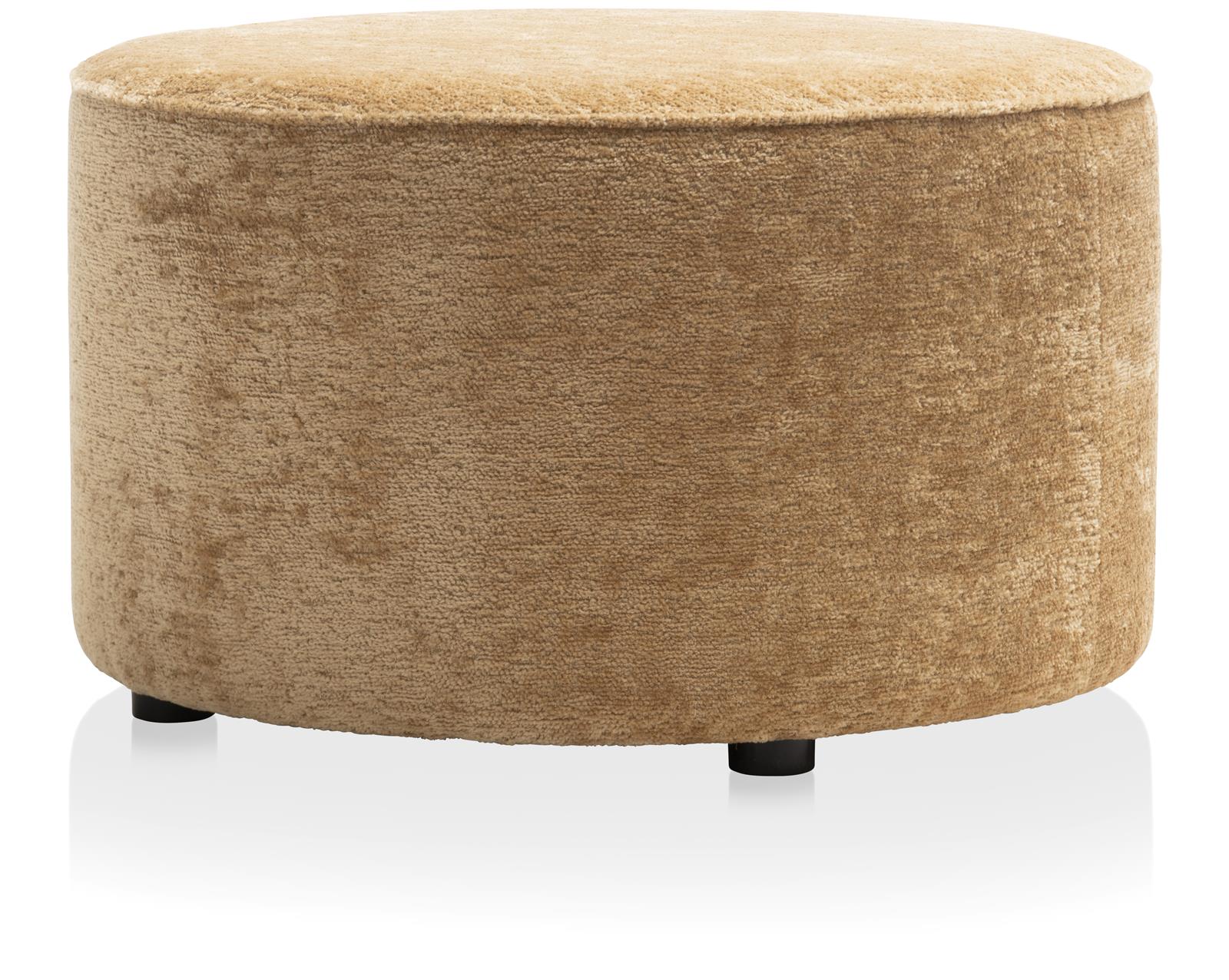 Coco Maison Hocker COCO MAISON ca. B74 H44 T74 cm in Stoff Lecce oker