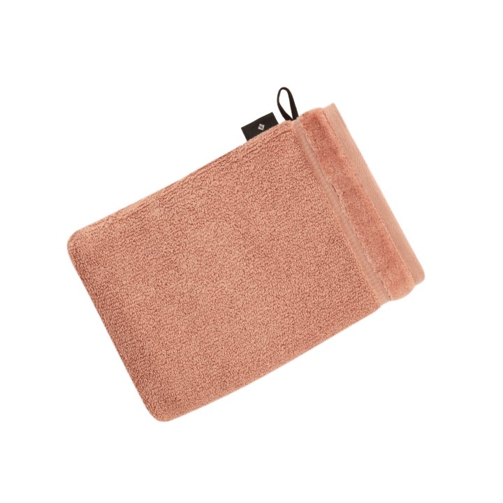 Vossen Waschhandschuh Pure ca. 16x22cm in Farbe red wood