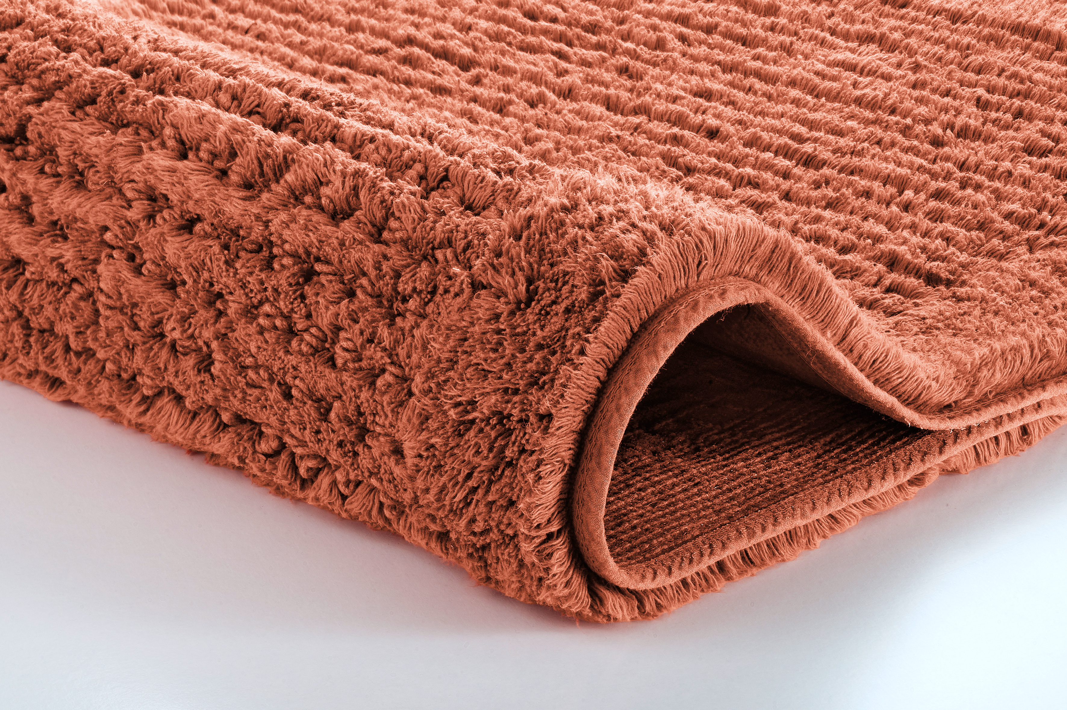 Kleine Wolke Badteppich NET ca. 60x90cm in Farbe Terracotta