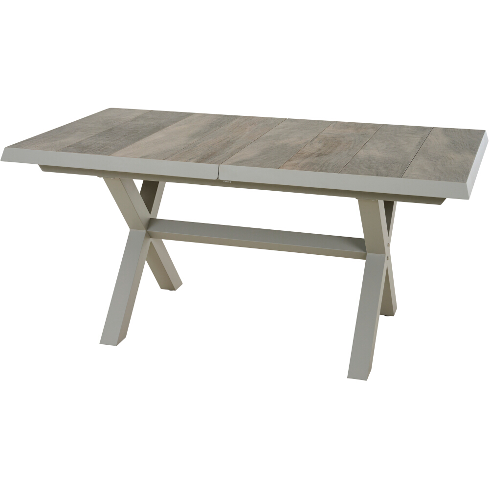Ausziehtisch SINCRO ca. 160(200)x100cm in Farbe seidengrau, washed grey, Kaffeetisch, Mobiliar, Tabelle, Esstisch, Schreibtisch