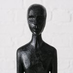 Boltze Figur Clemont CLEMONT in 9.5x8.5x48cm Schwarz