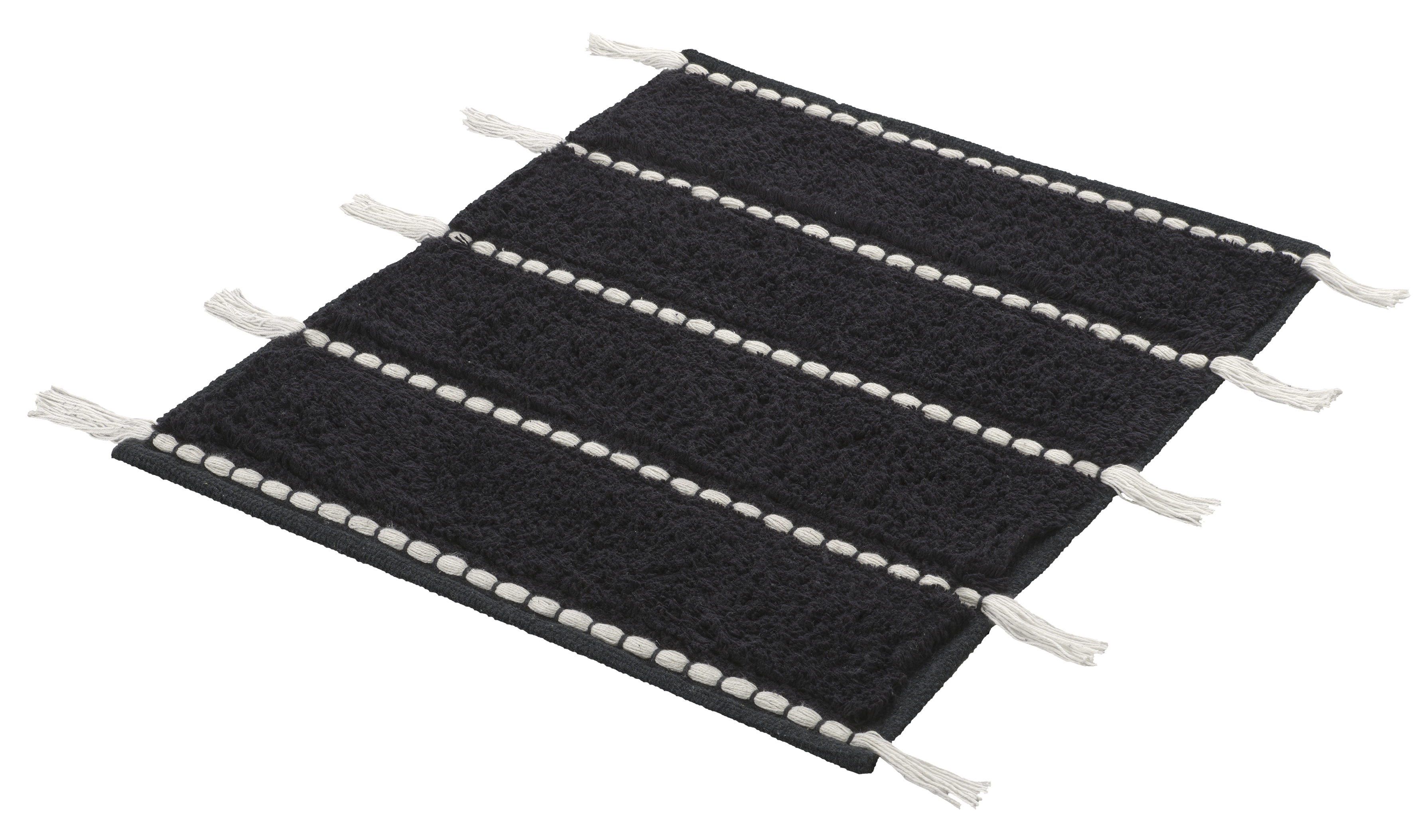 Kleine Wolke Badteppich TRAVIS ca. 55x65cm in Farbe Schwarz Kleine Wolke Badteppich TRAVIS ca. 55x65cm in Farbe Schwarz