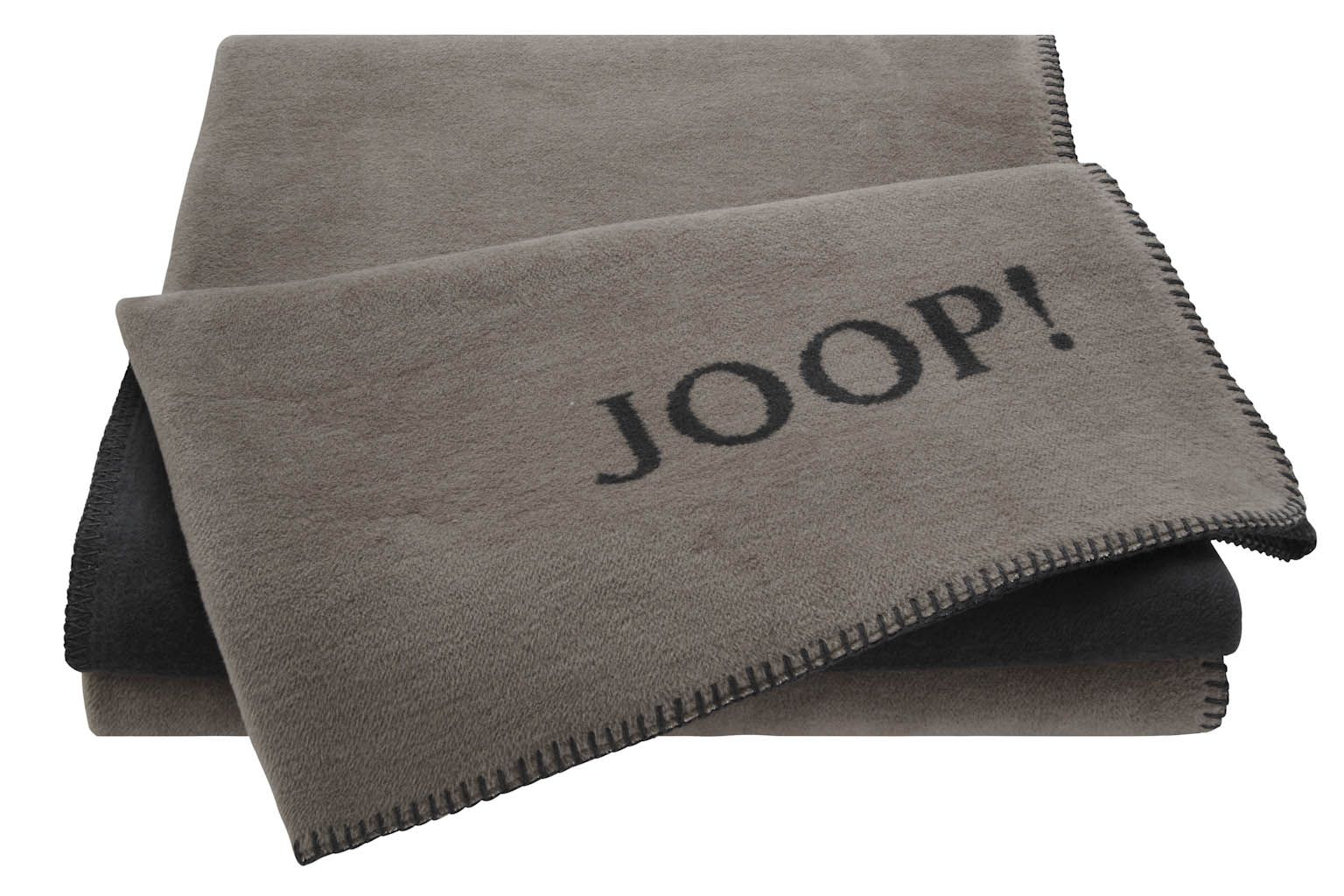 JOOP! Decke TOUCH ca. 220x240cm in Farbe Anthrazit-Schw., Decke, Tasche, Handtasche, Kleidung, Fleece