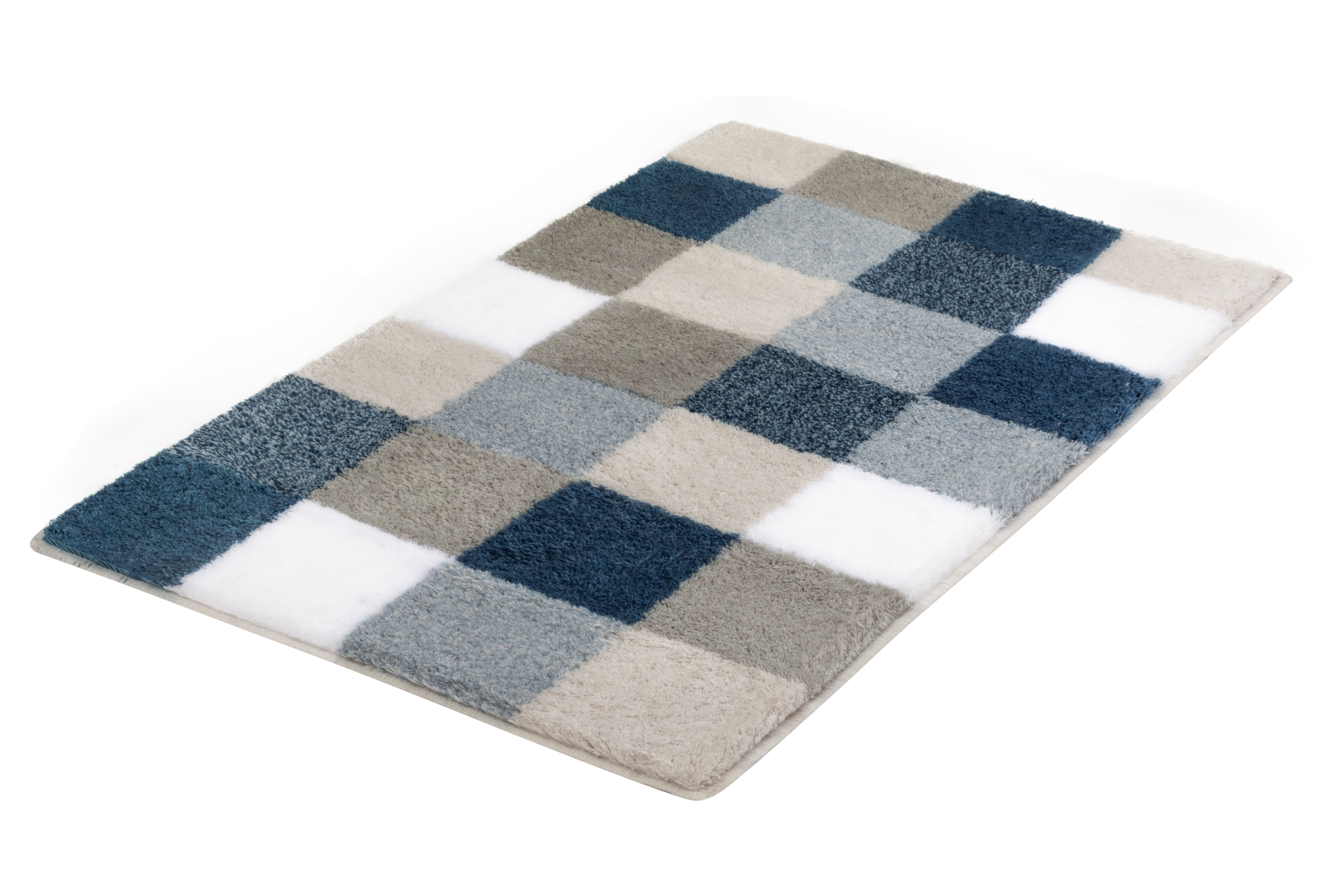 Kleine Wolke Badteppich CARO ca. 60x105cm in Farbe Mare