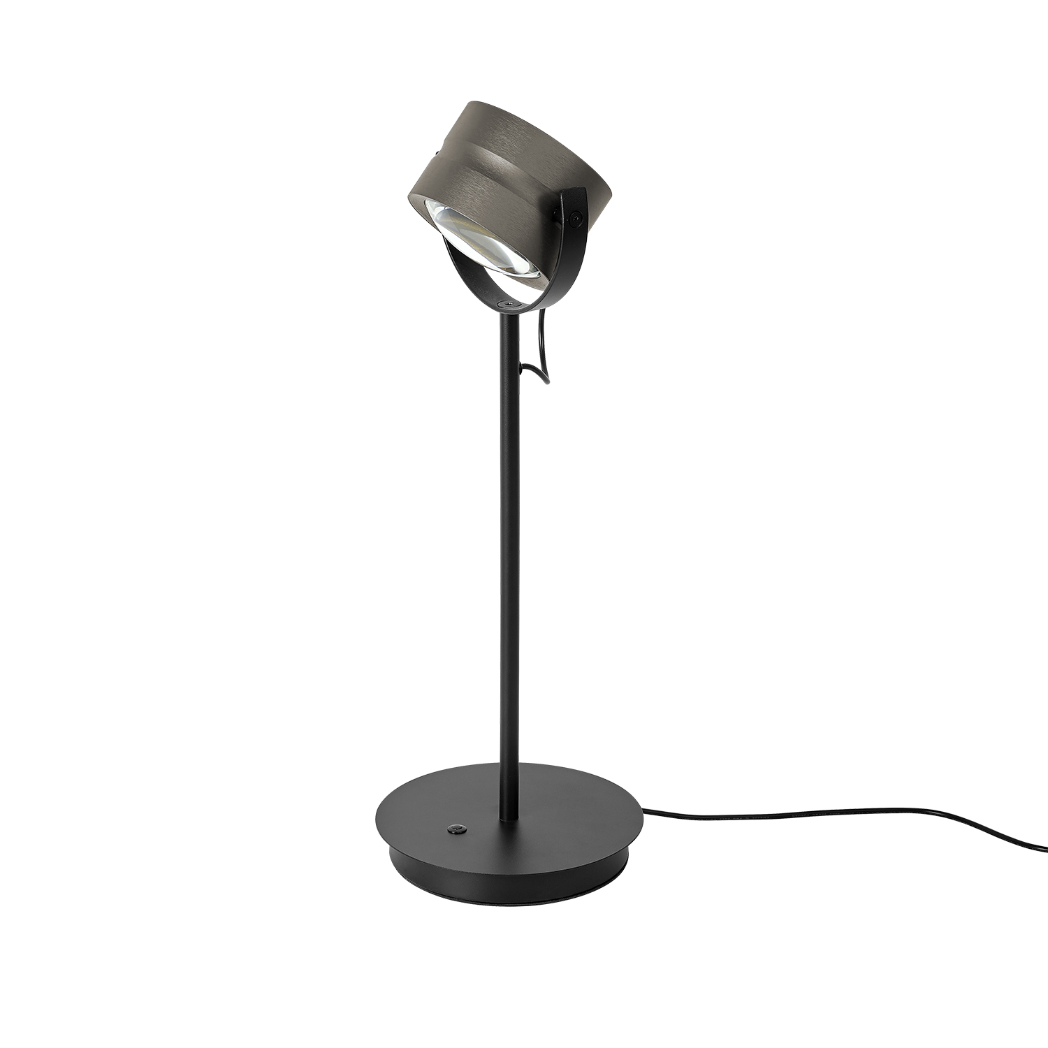 B-Leuchten LED-Tischleuchte  Durchmesser ca. 18cm, Höhe ca. 48cm in Bronze eloxiert, Lampe, Beleuchtung, Lampenschirm