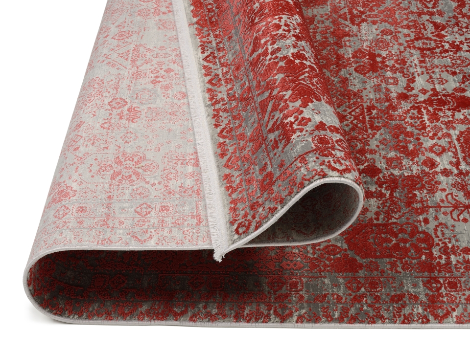 OCI Webteppich Colour Tadi ca. 140x200cm in rot