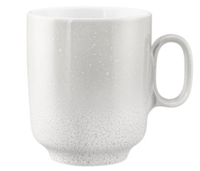 Seltmann Weiden Becher mit Henkel 0,40 l Sento Home 10911 Aura white , Pokal, Kunst, Porzellan, Töpferei