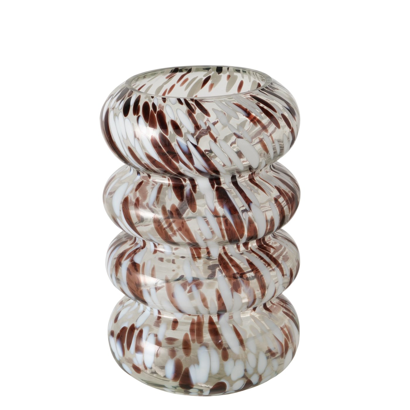 Boltze Vase Tocka in Farbe Glas durchgefärbt Farbmix