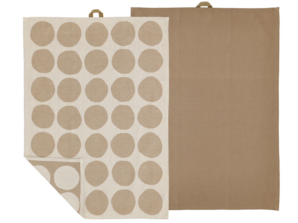 F&H Geschirrtuch  BUBBLES in Farbe Braun