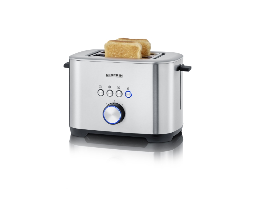 Severin Toaster AT 2620 in Edelstahl gebürstet, schwarz