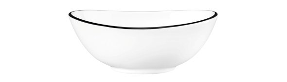 Seltmann Weiden Bowl oval M5306  12 cm Modern Life 10826 Black Line