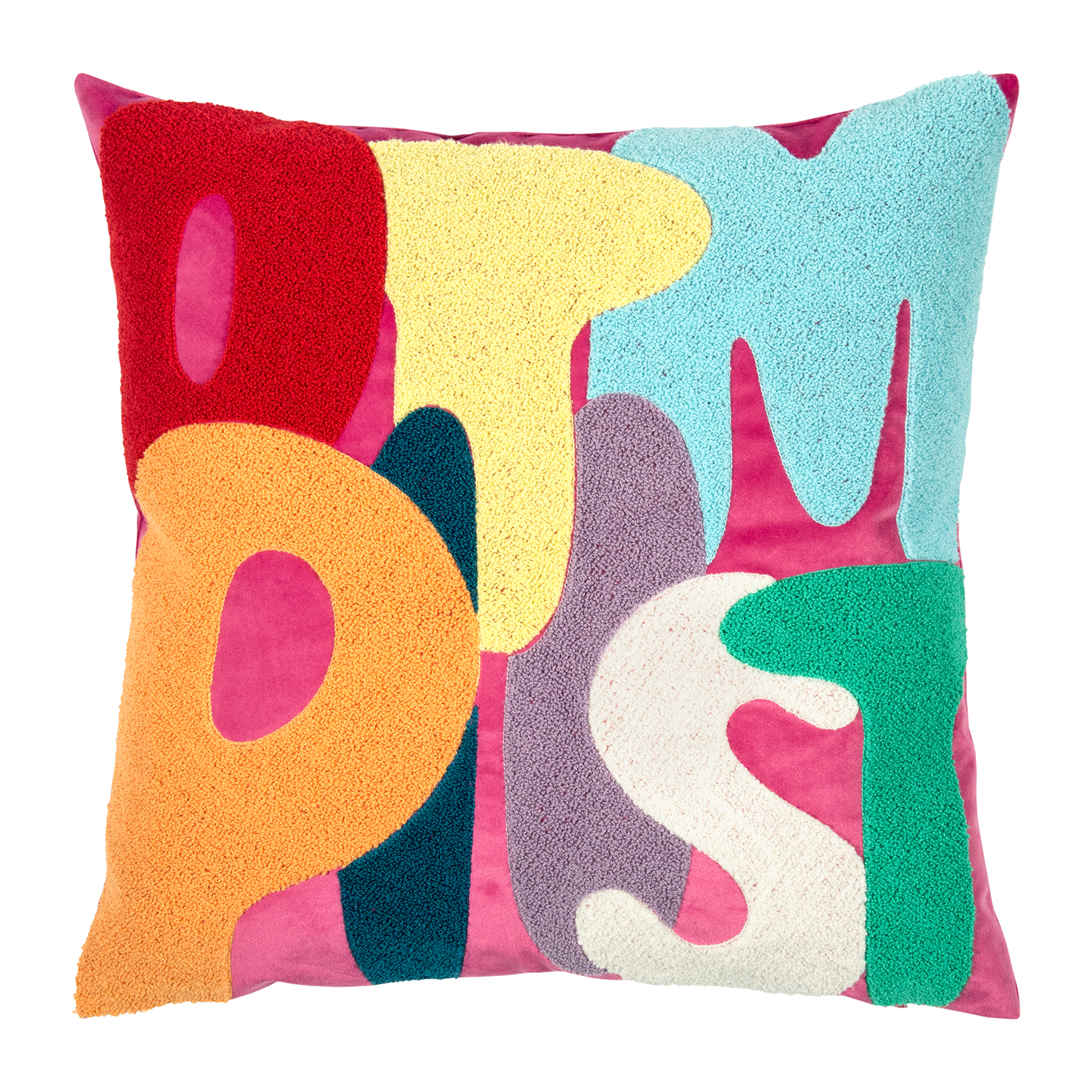 Pad Home Design Kissenhülle 45 x 45 cm OPTIMIST ca. 45x45 cm in quadratisch multi-hot pink