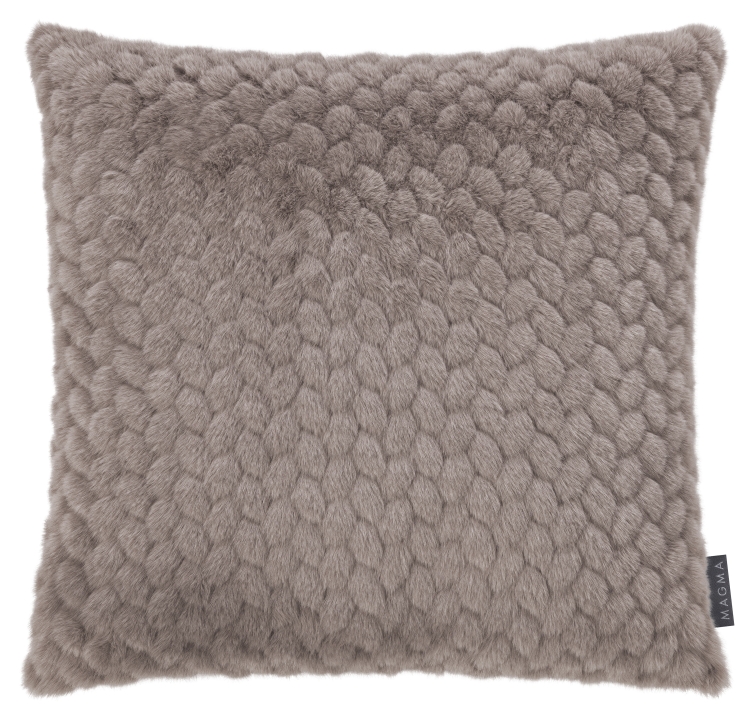 Magma Heimtex Kissenhülle MINK ca. 50x50cm in Farbe taupe