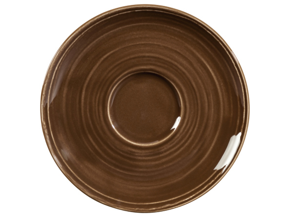 Seltmann Weiden Kombi-Untertasse groß 16,5cm Terra 3 Erdbraun