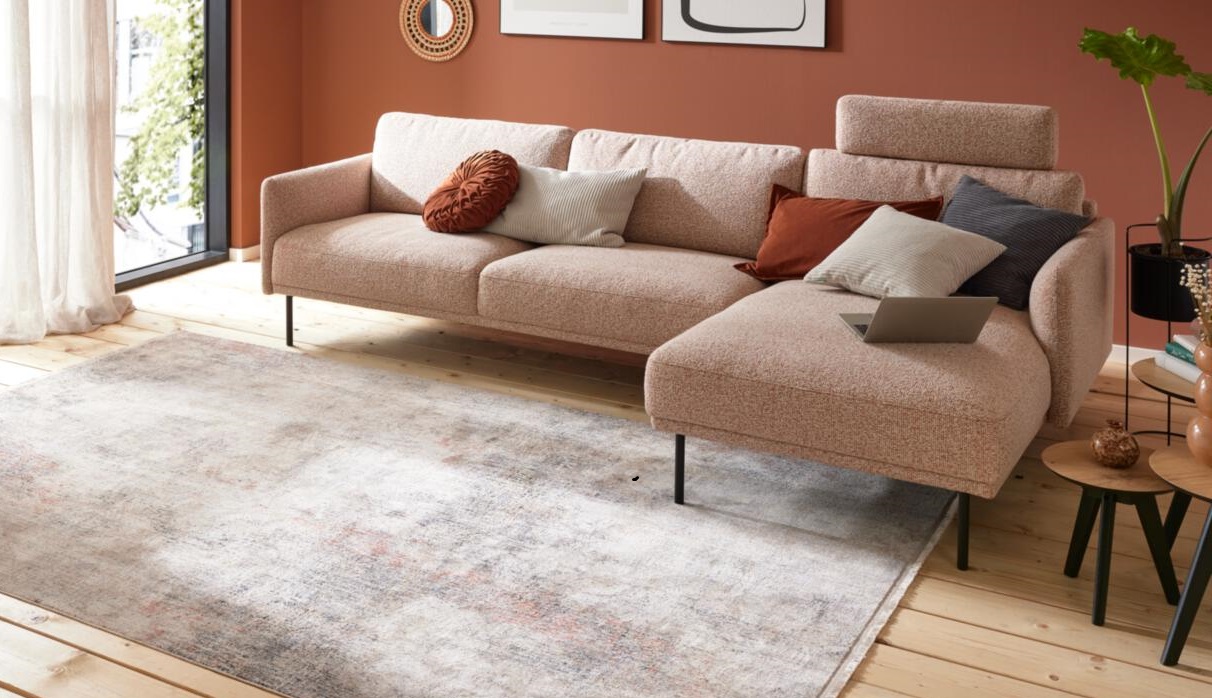 Roomio Polsterecke NO. 4104 ca. 277x154cm in Stoff Donna rusty melange