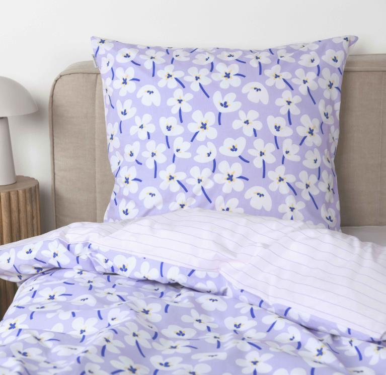 Renforce Bettwäsche Floral MIG  in ca.80x80/155x220cm, Kissen, Dekoration für Zuhause, Mobiliar, Bett