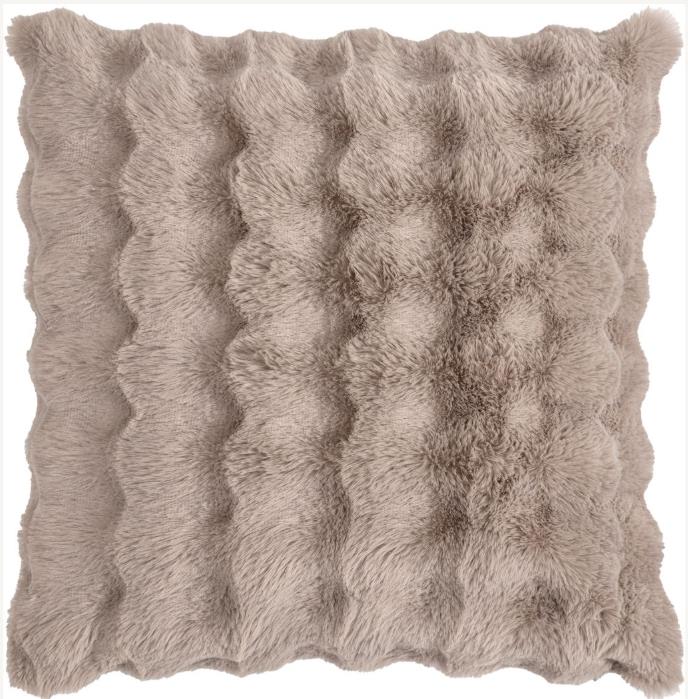 Magma Heimtex Kissenhülle ALINE ca. 45x45cm in Farbe taupe, Dekoration für Zuhause, Teppich, Bär, Tierwelt, Kissen