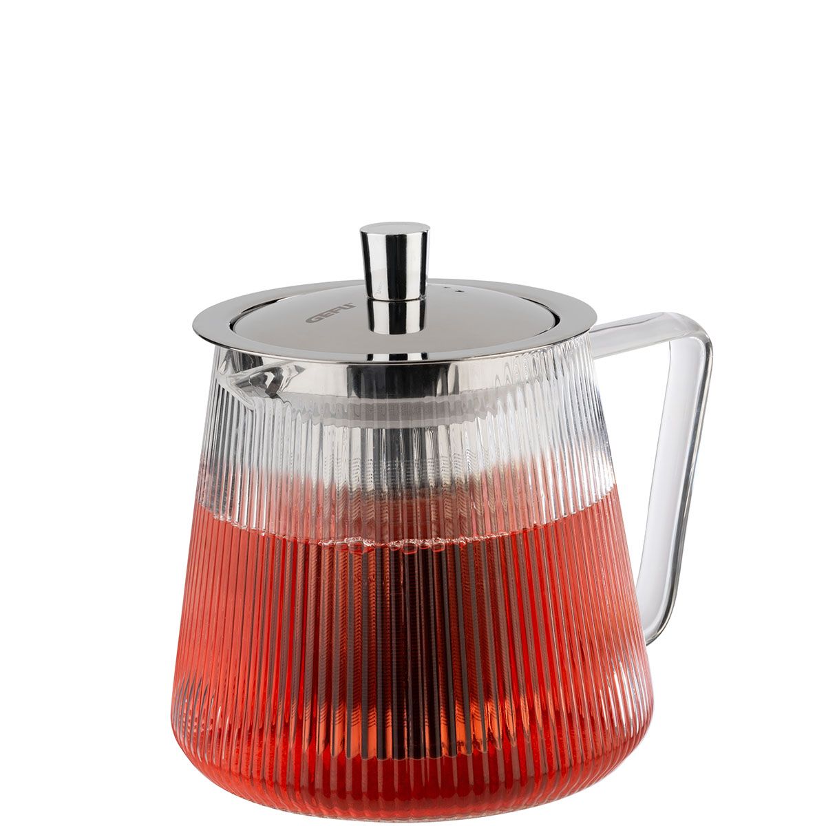 GEFU Teekanne INFUSA in Farbe silber/transparent