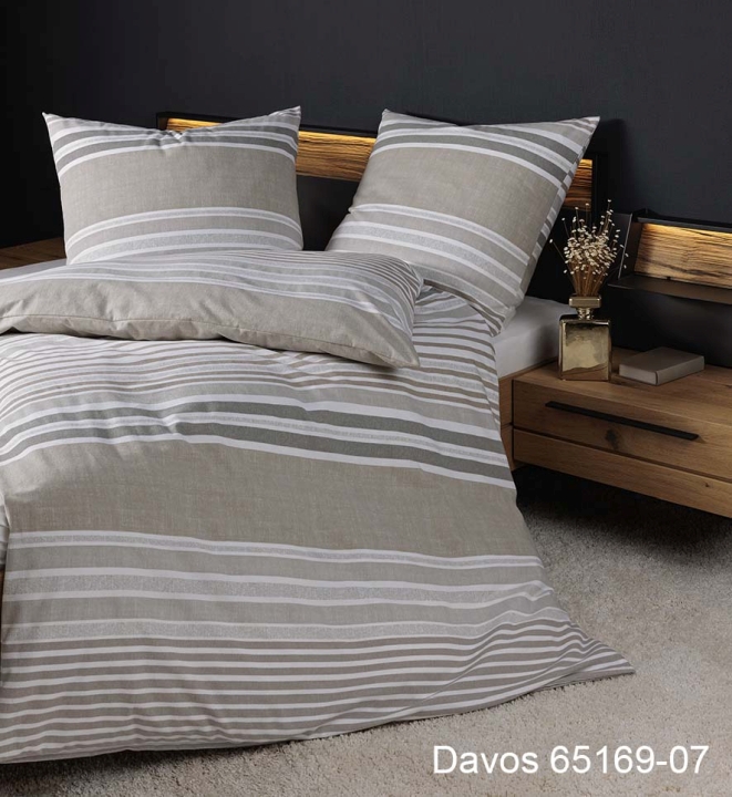 Janine Design Bettwäsche DAVOS ca. 135x200cm in Farbe sand