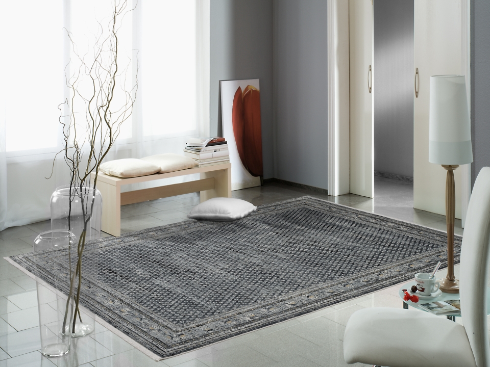 OCI Webteppich ca. 160 x230cm in Farbe dunkelgrau