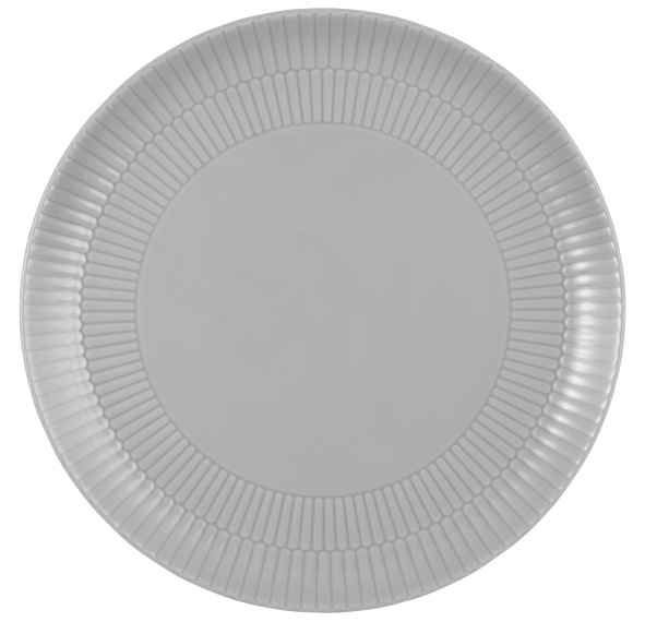 Seltmann Weiden Speiseteller rund 27,5cm Amina 3 Silbergrau , Teller, Töpferei, Porzellan, Mahlzeit, Untertasse