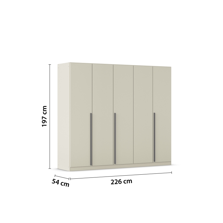 Drehtürenschrank  in Front/Korpus Champagner AG865