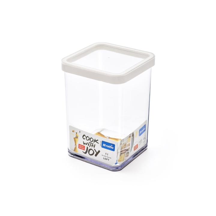 Rotho Premium Dose LOFT in Farbe Transparent