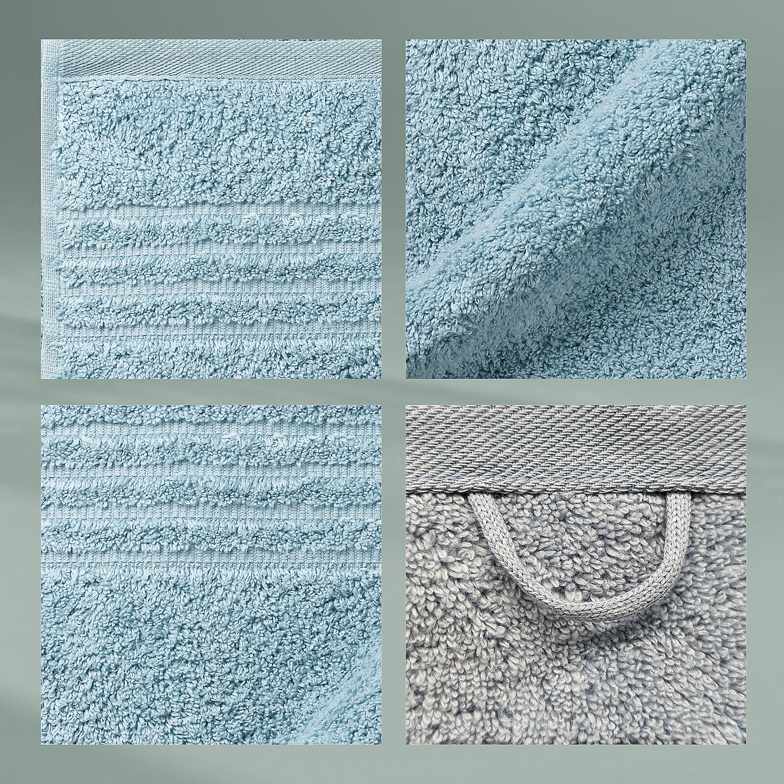 Kela Gästetuch Leonora nebelblau LEONORA in nebelblau, Dekoration für Zuhause, Teppich, Zubehör, Tasche, Handtasche