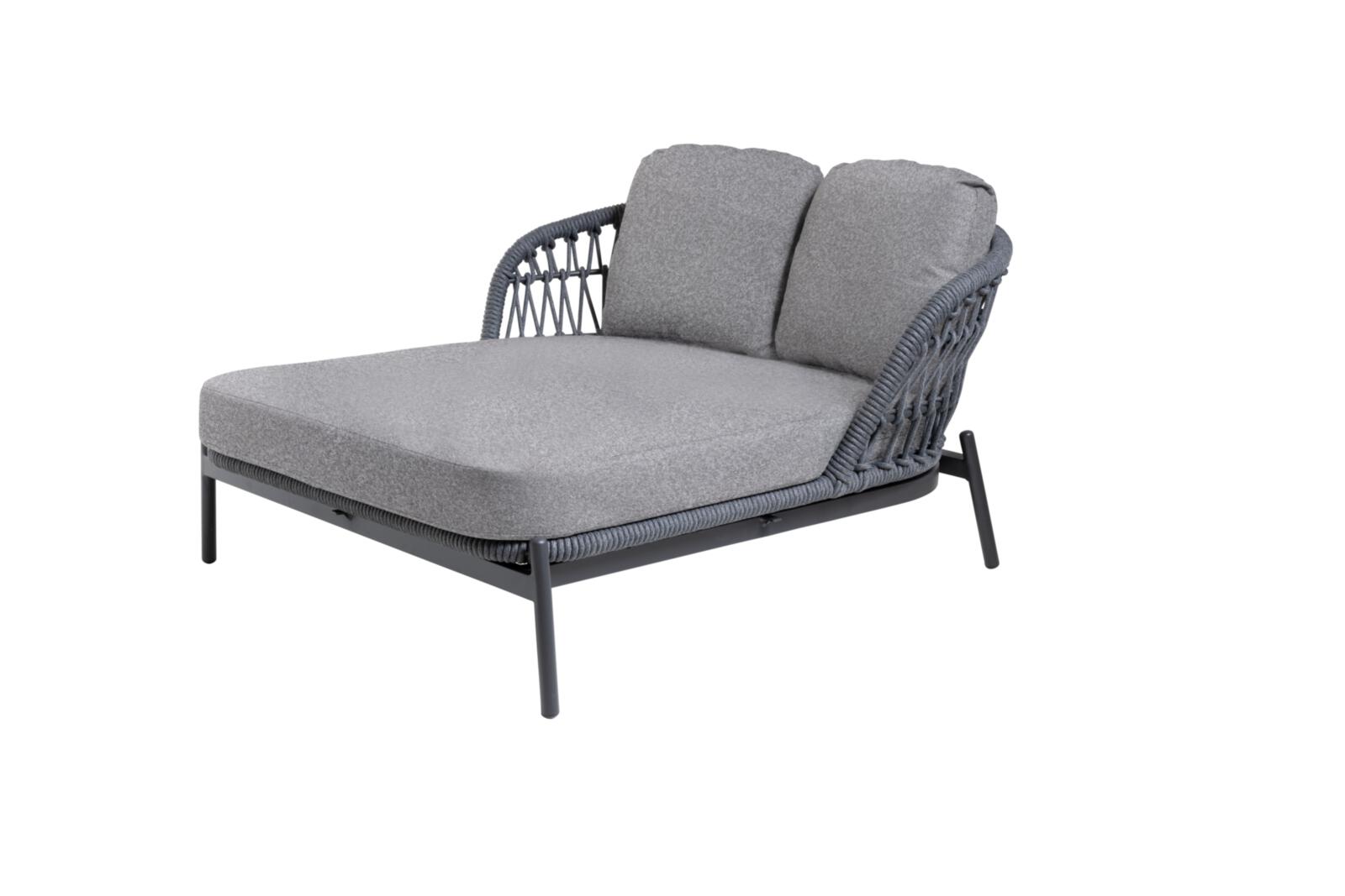 Interliving Doppelliege IL7013 164x149 in Rücken Rope anthrazit, Kissen, Dekoration für Zuhause, Mobiliar, Stuhl, Couch