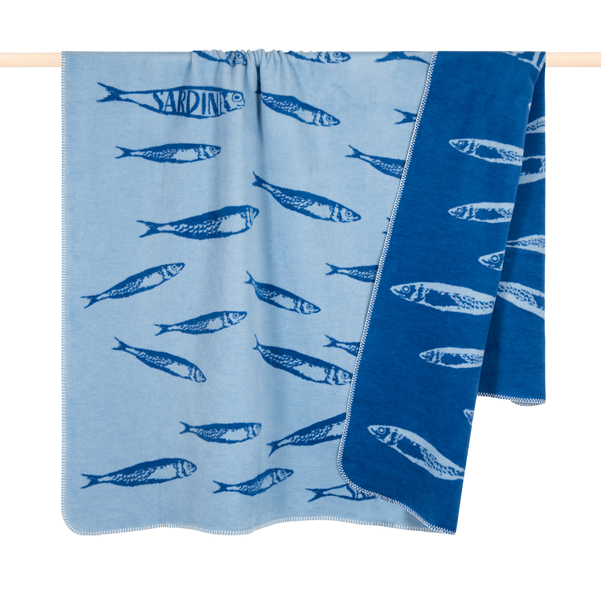 Pad Home Design Decke 150 x 200 cm FISH ca. 150x200 cm in blue