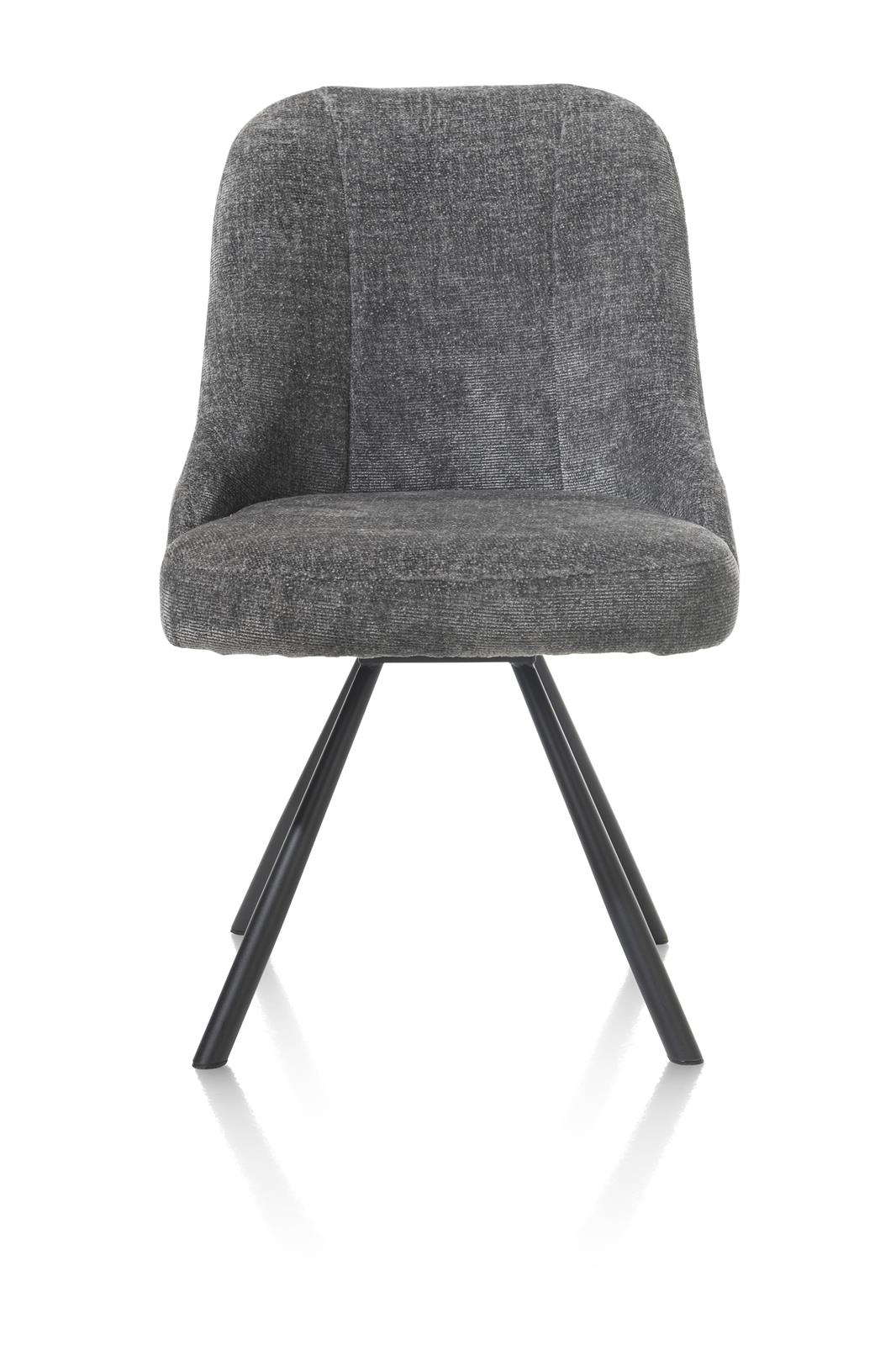 Habufa Stuhl  ca. B55 H88 T66 cm in Stoff Vulcano anthrazit