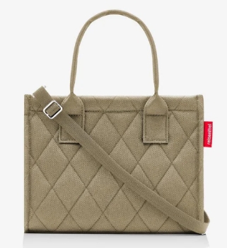 Reisenthel DAILY SHOPPER XS in Farbe rhombus olive, Zubehör, Tasche, Handtasche, Geldbörse, Leinwand