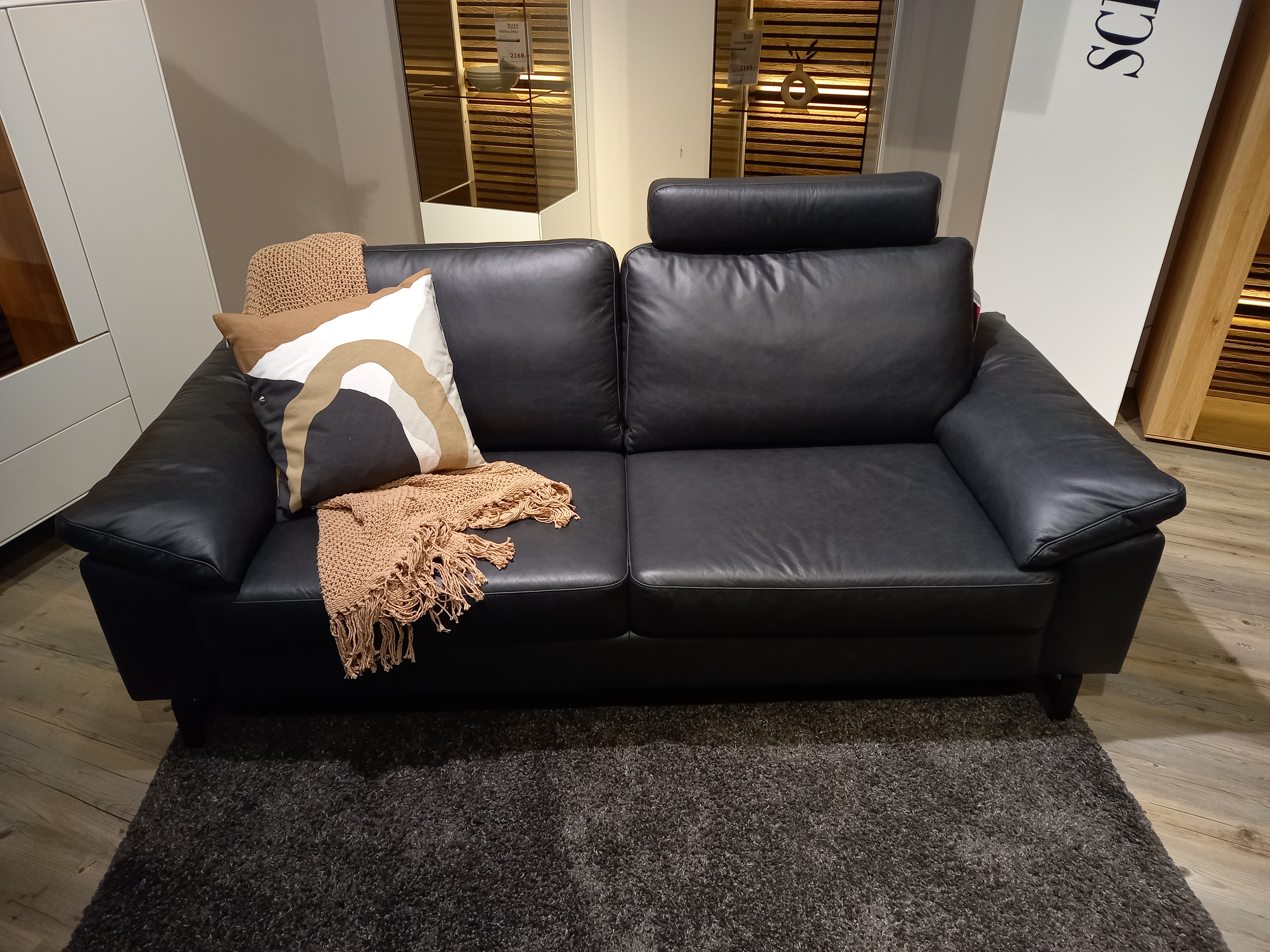 SCHÖNER WOHNEN-Kollektion Sofa TIMELESS in Leder Vicenza black SCHÖNER WOHNEN-Kollektion Sofa TIMELESS in Leder Vicenza black