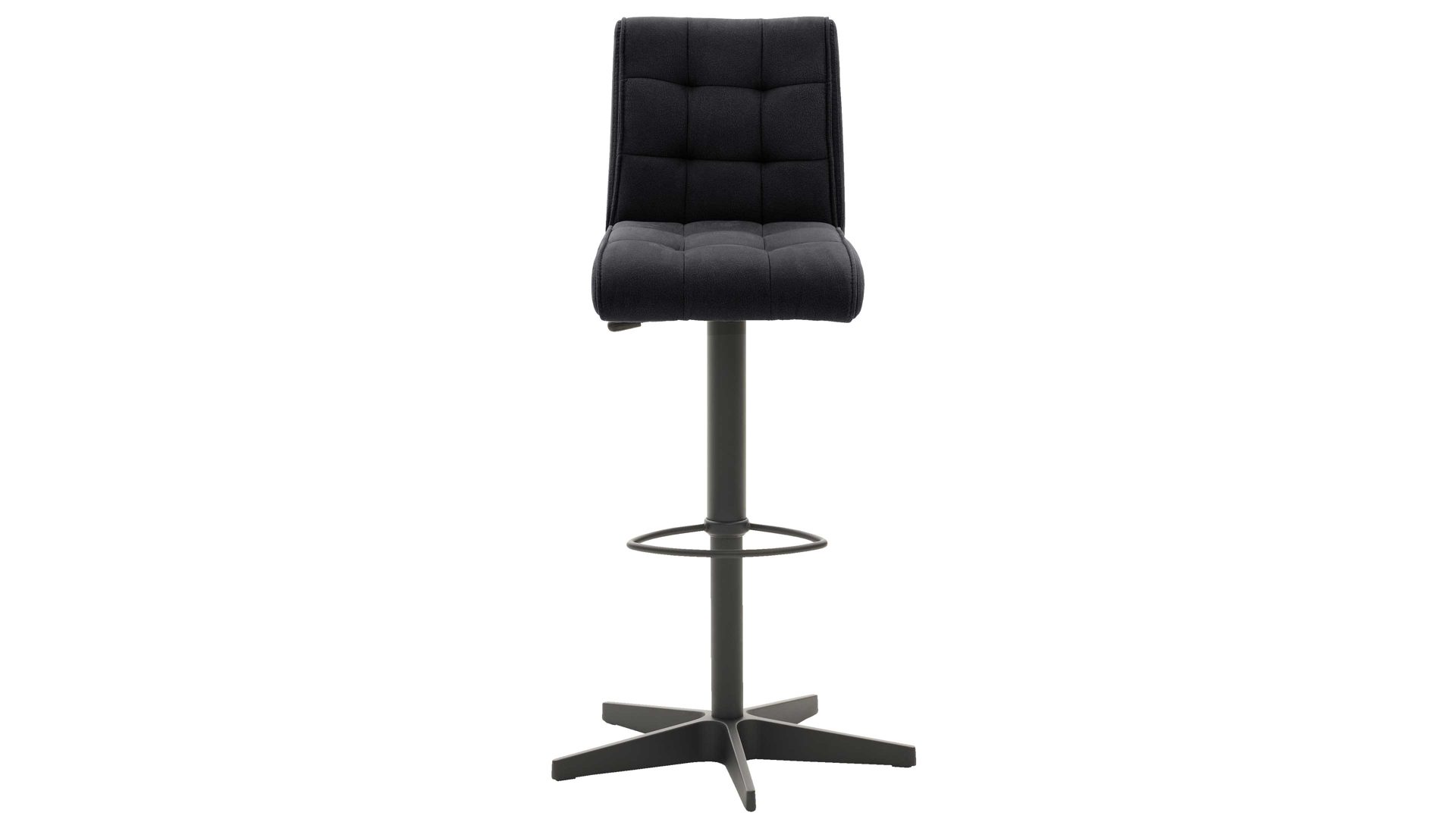 Interliving Barstuhl 2er-Set 5104 ca. 54x112x54cm in carbonschwarz, Moebel, Stuhl, Barhocker