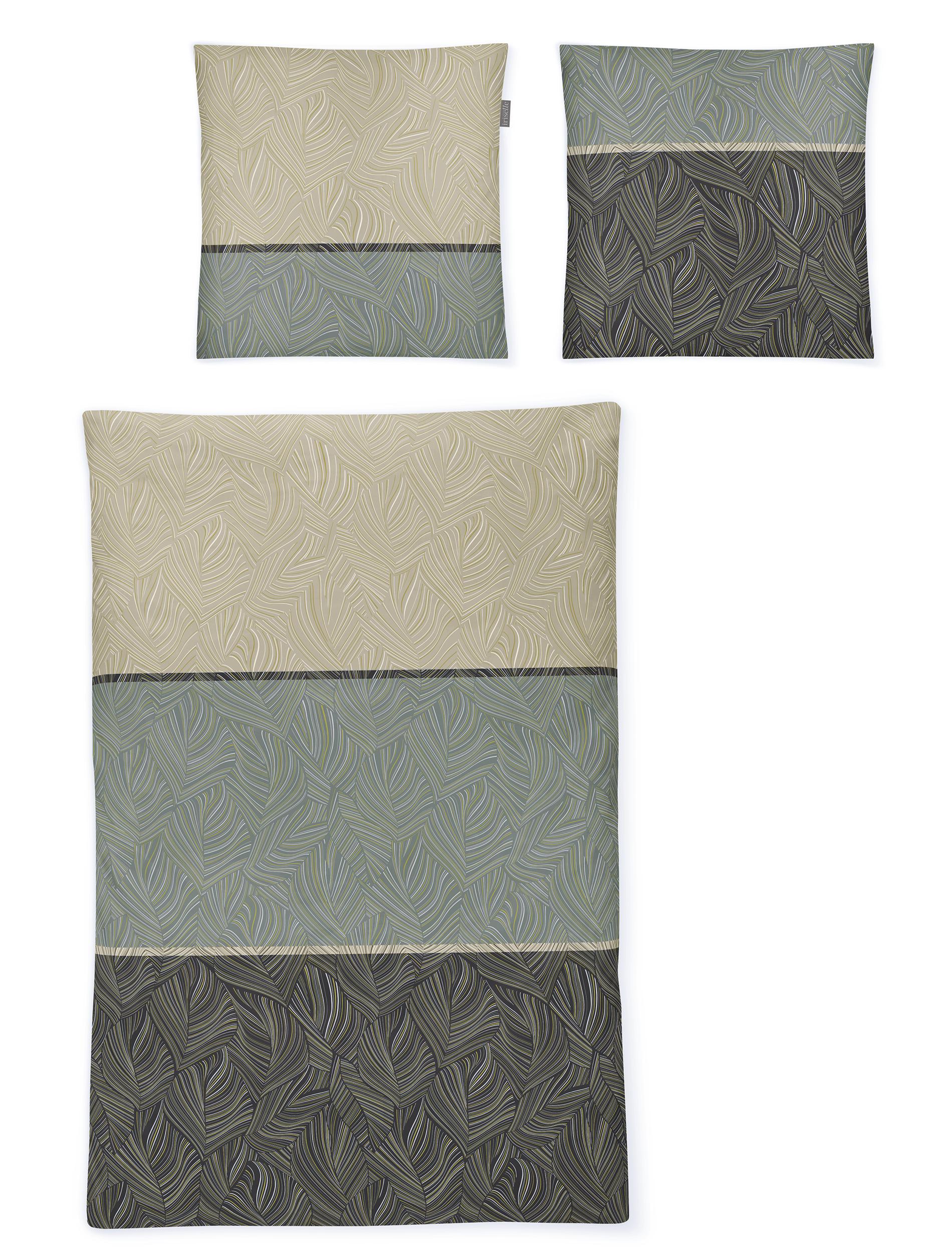 Irisette Mako-Satin Bettwäsche SKY ca. 135x200cm in Farbe salbei