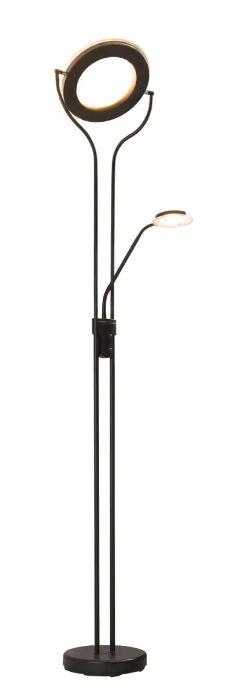 LED-Deckenfluter EBRO in schwarz matt