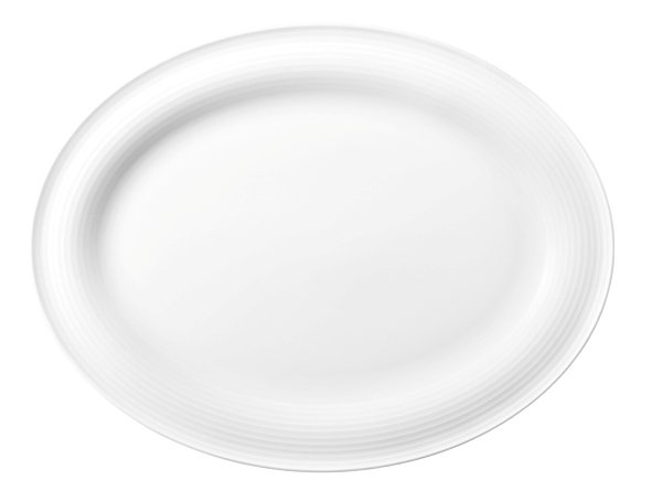 Seltmann Weiden Servierplatte oval 31x24 cm Beat 3 weiß