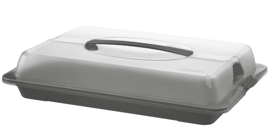 Rotho Partybutler JOHN in Farbe Holzkohle, schwarz, Kiste, Whirlpool, Wanne