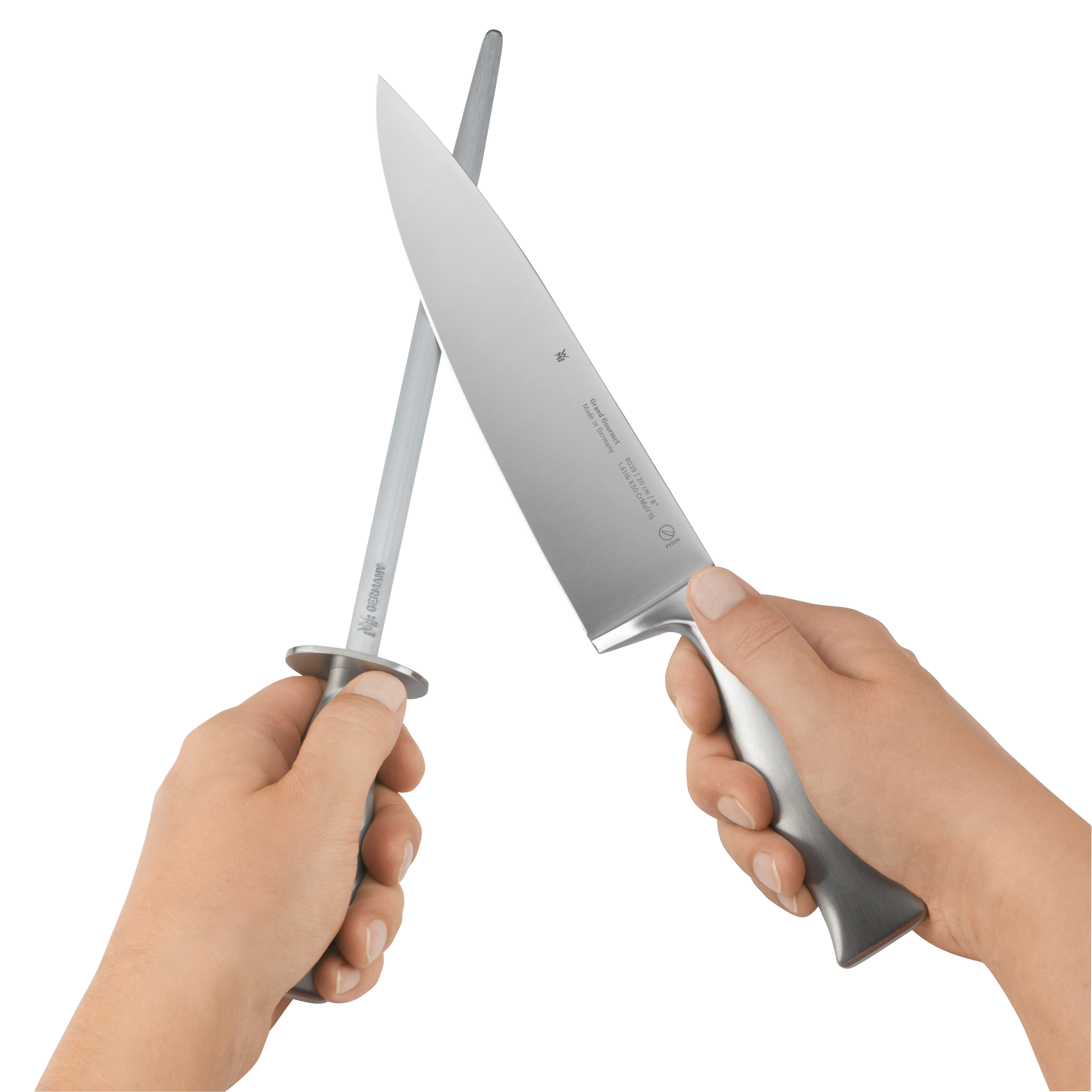 WMF Grand Gourmet Wetzstahl, 23 cm in Edelstahl