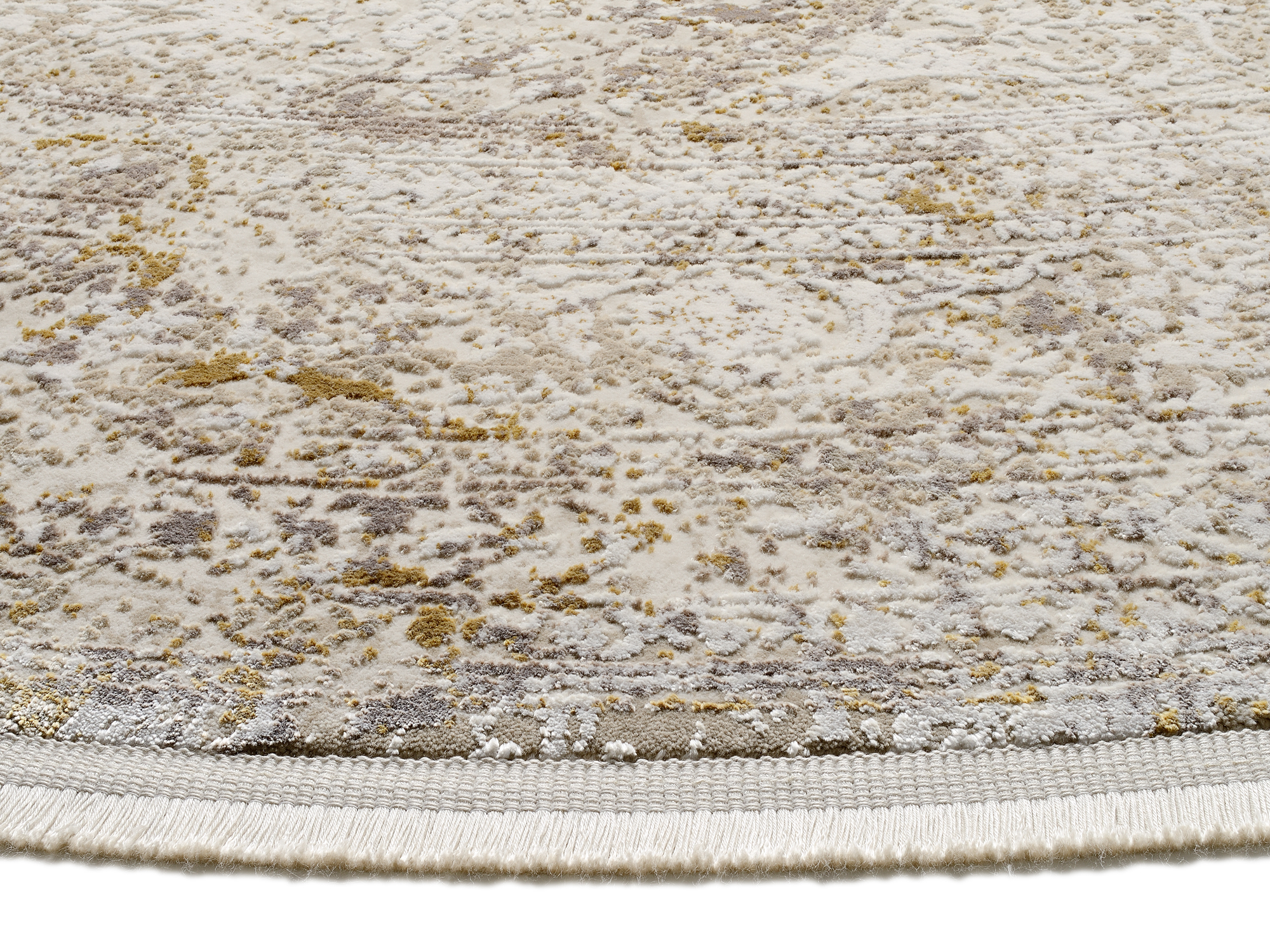 OCI Webteppich Ø ca. 160cm in Farbe beige-gold