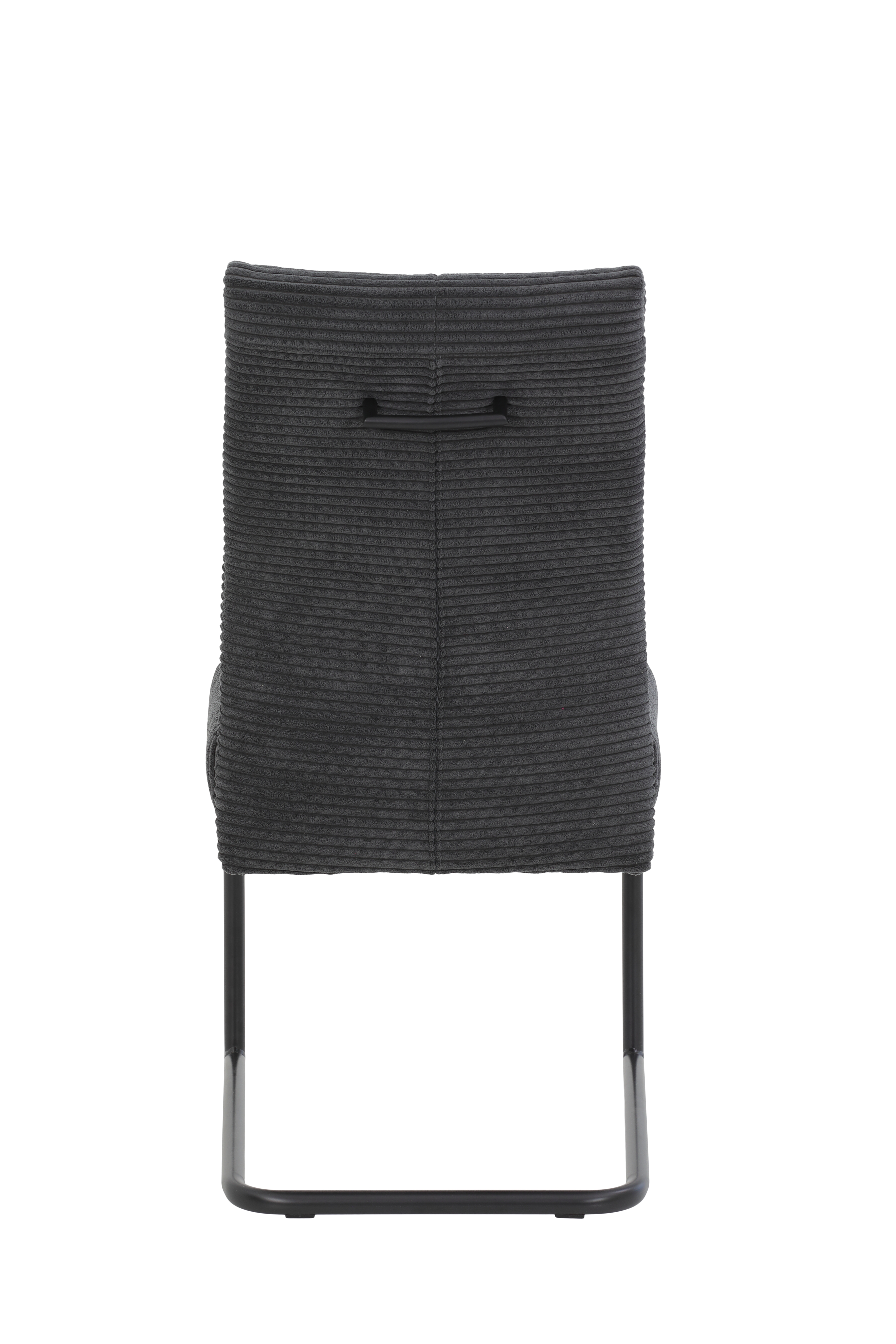 Schwingstuhl  ca. B50 H99 T65 cm in 28 Breitcord quer anthrazit