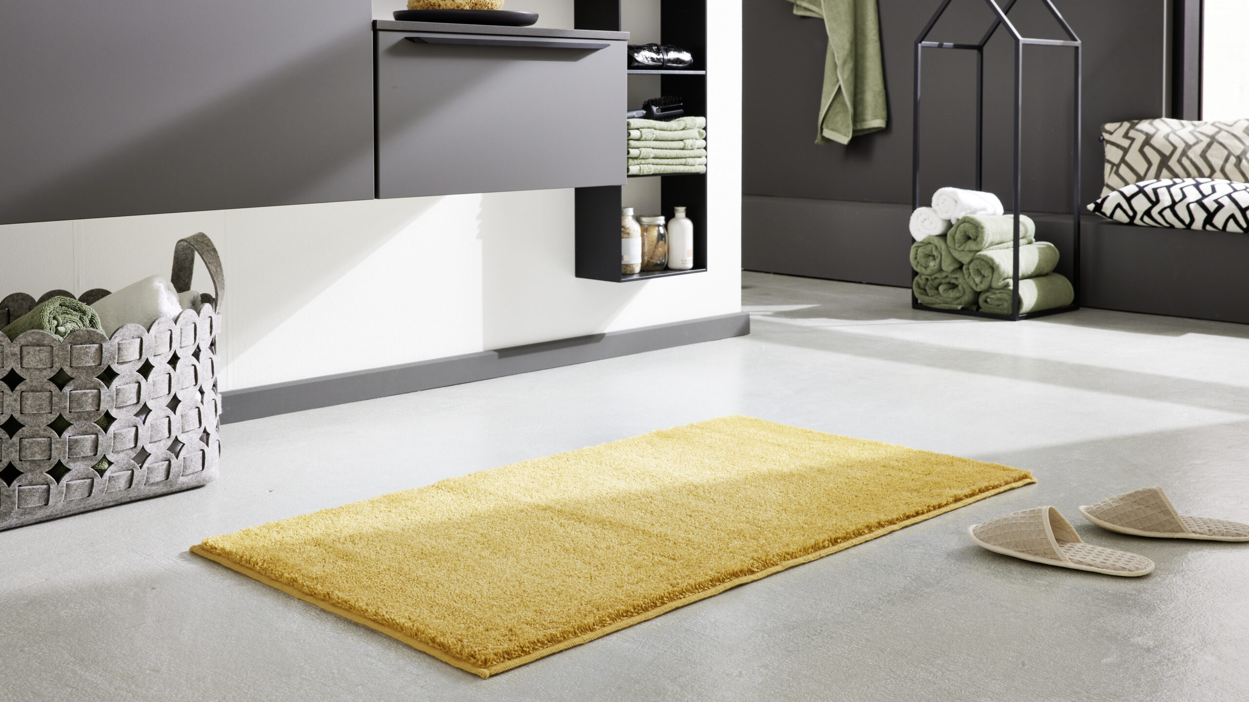 Interliving Badteppich IL-9112 ca. 60x90cm in Farbe safran