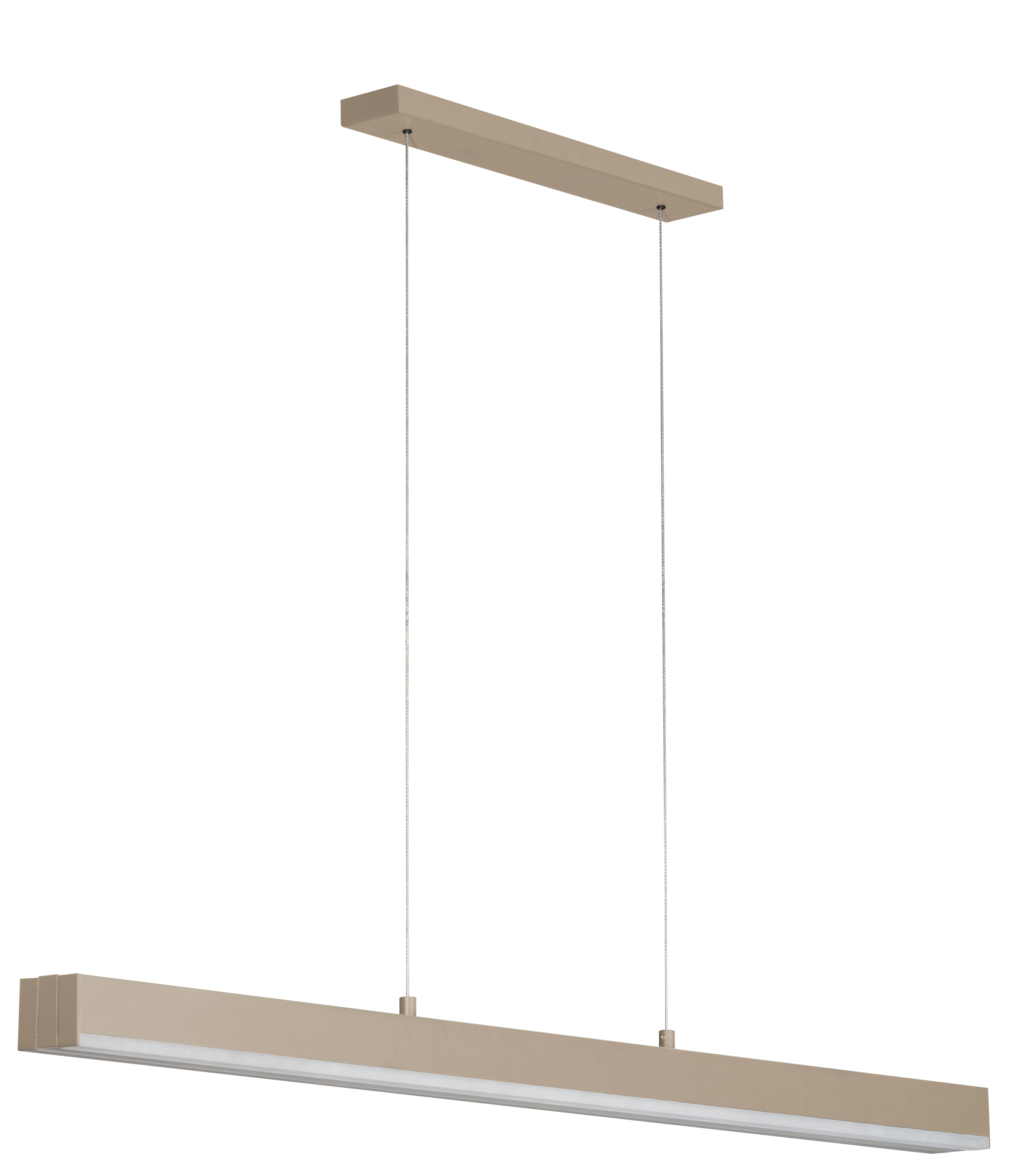 Fischer & Honsel LED-Pendelleuchte VAYANA 3-flammig in Farbe Metall sandfarbig, Badezimmer, Drinnen, Zimmer, Duscharmatur, Lampe