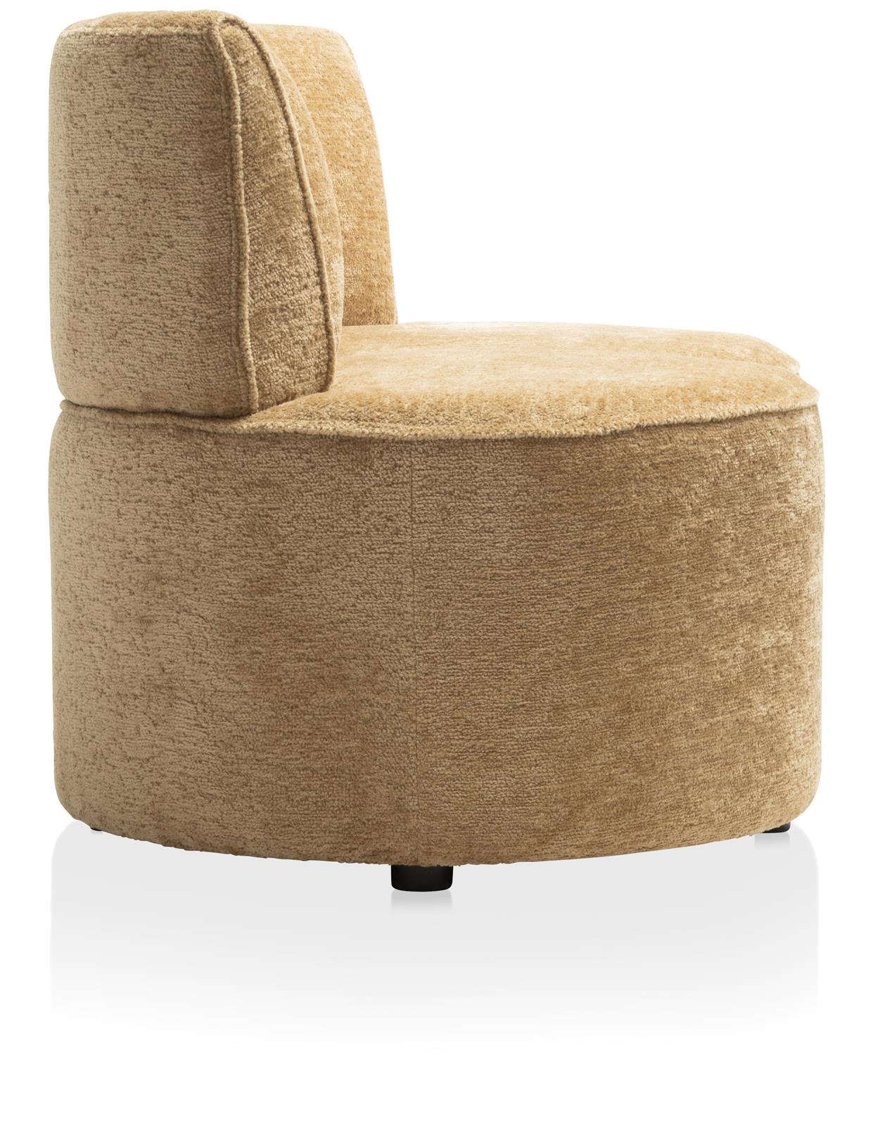 Coco Maison Sofa 2-sitzer COCO MAISON ca. B120 H74 T71 cm in Stoff Lecce oker