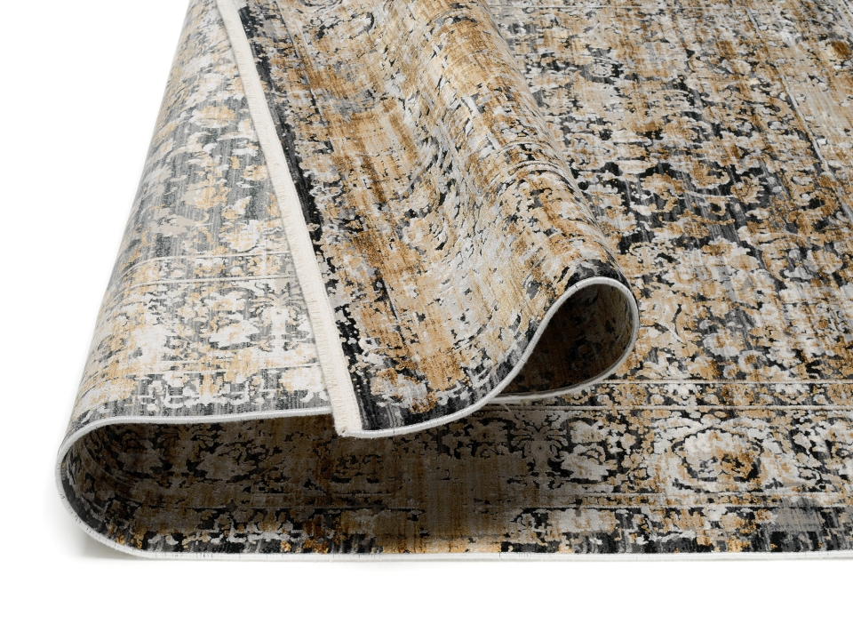 OCI Webteppich ca. 160x230cm in Farbe grau-gold