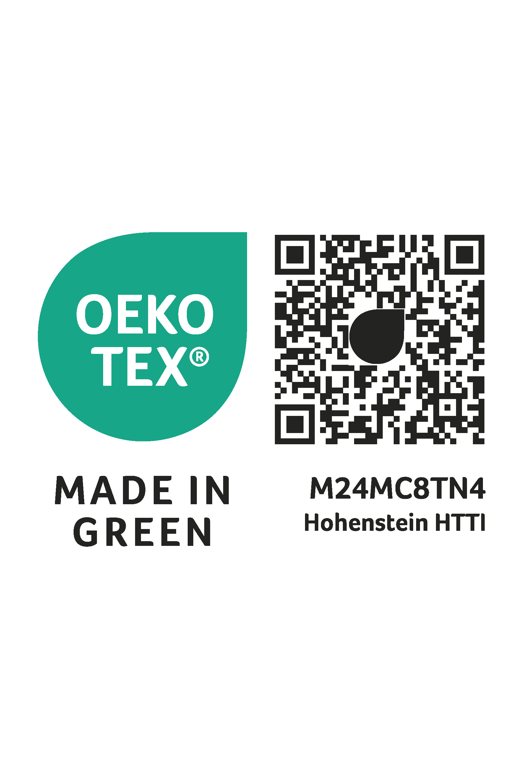 Biberna SATIN-Bettwäsche ca. 135x200cm in Farbe Salbei, Ergo, QR-Code
